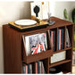 Vinyl record cabinet, solid wood storage rack, wood magazine cabinet, floor mounted bookshelf, mobile coffee table