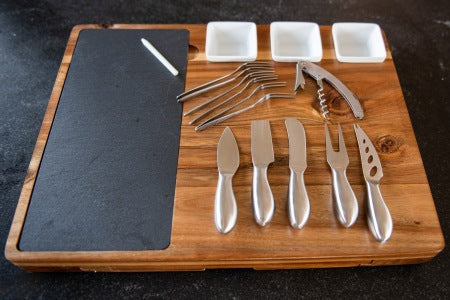 Wüsthof Gourmet 4-Piece Knife Set in Acacia Tray