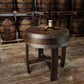 Handcrafted Oak Whiskey Barrel End Table