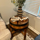 Handcrafted Oak Whiskey Barrel End Table