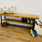Entryway Bench with Shoe Rack