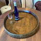 Handcrafted Oak Wine and Bourbon Barrel Lid Lazy Susan